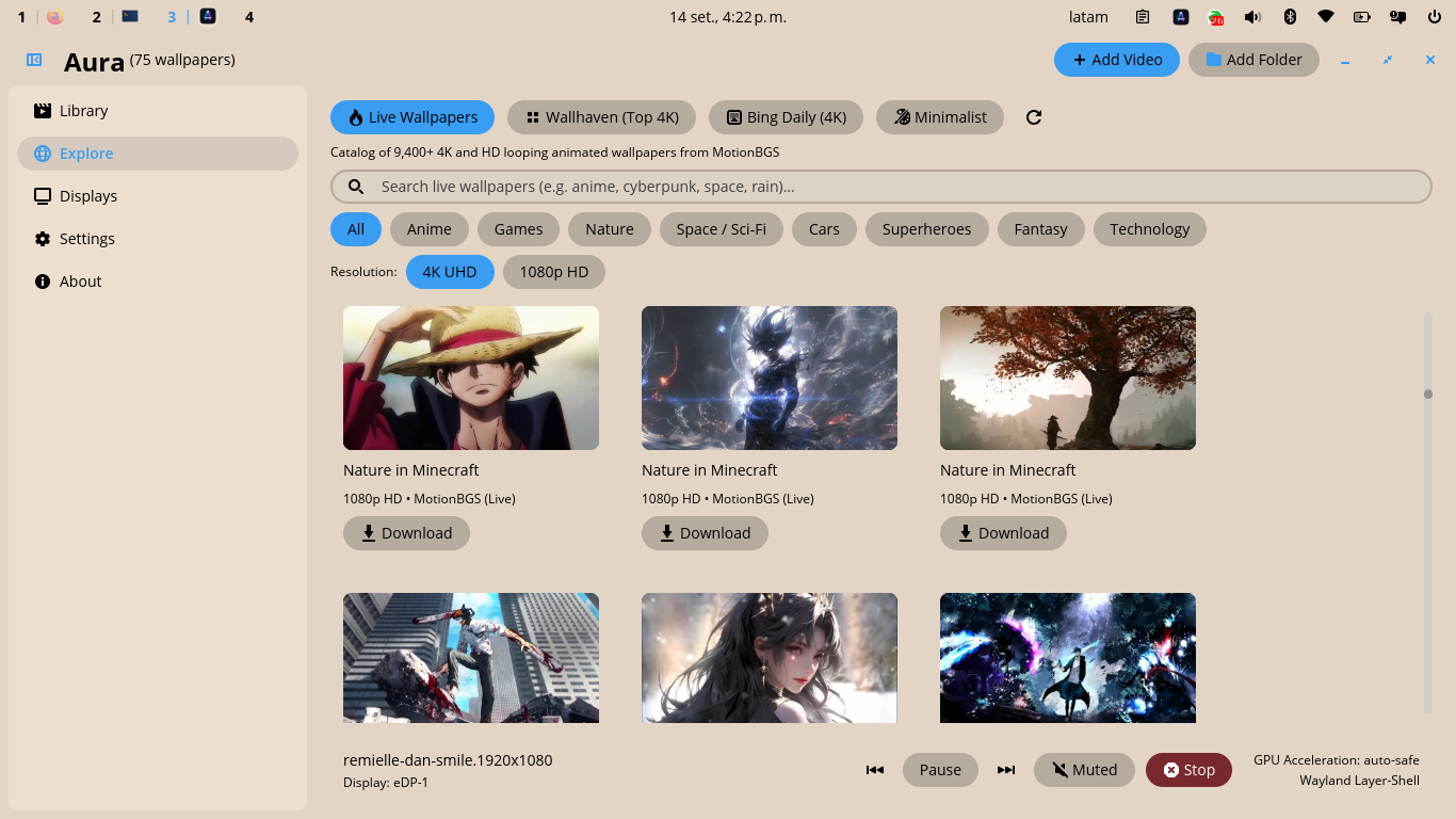 Aura Online Catalogs Interface